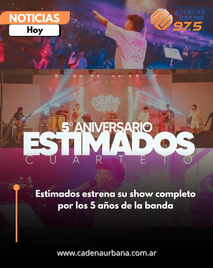 Estimados estrena su show completo por los 5 años de la banda