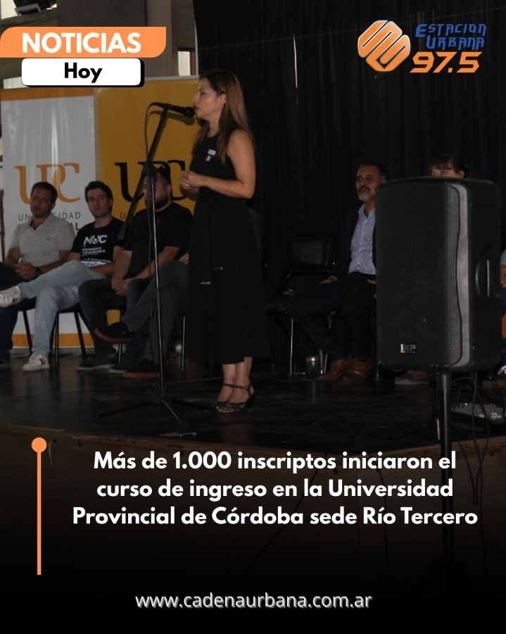 Más de 1.000 inscriptos iniciaron el curso de ingreso en la Universidad Provincial de Córdoba sede Río Tercero