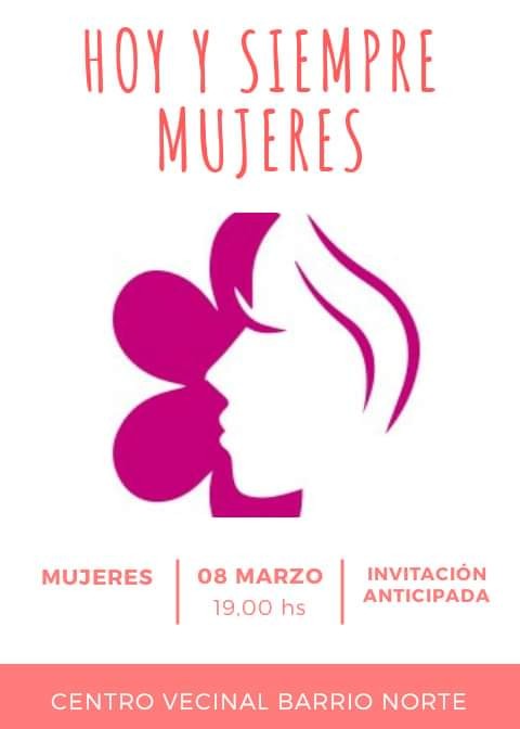 La Comisi&oacute;n dr Barrio Norte festeja el D&iacute;a de la Mujer