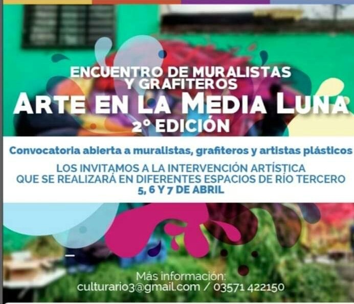 Se viene el 2&deg; Encuentro de Muralistas y Grafiteros en la Ciudad