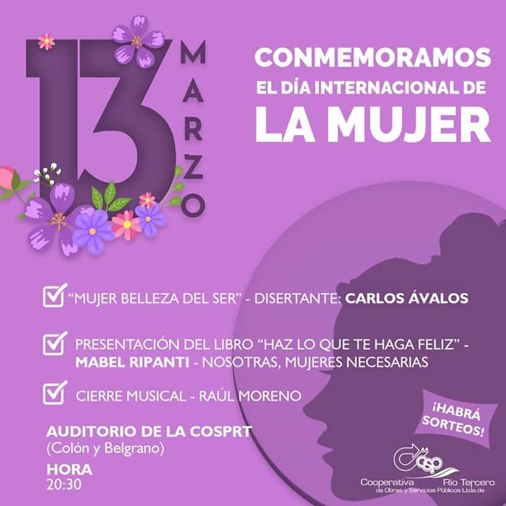El viernes 13 la Cooperativa conmemora el d&iacute;a de la mujer .