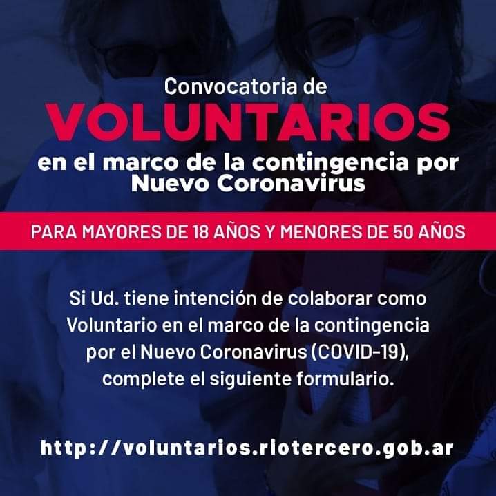Miguel Canuto "Se solicitan voluntarios para distintas tareas"