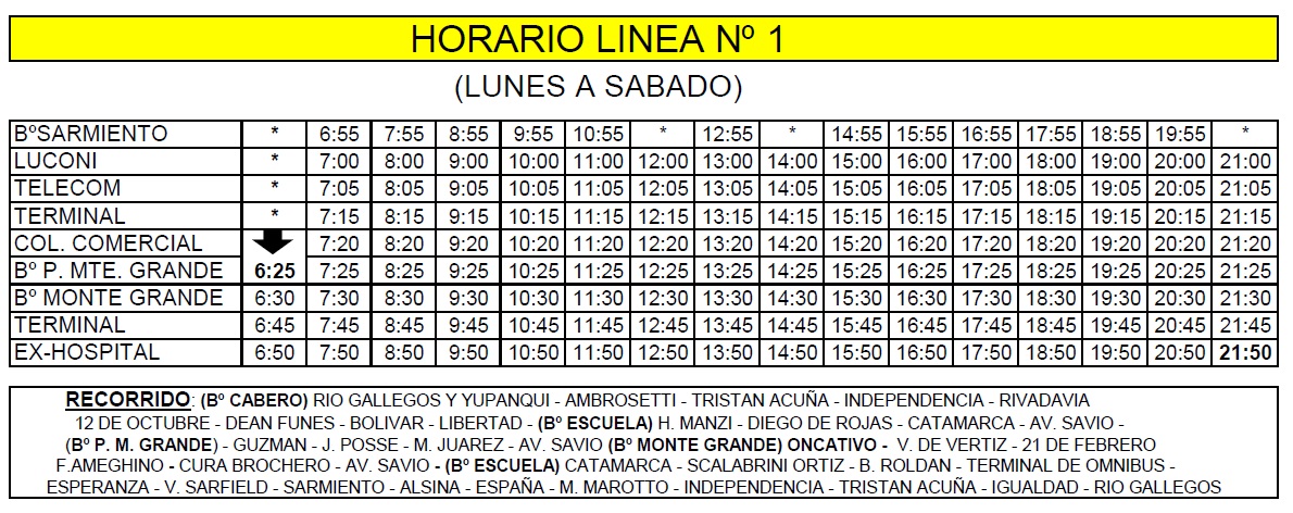 A PARTIR DEL LUNES RÍO BUS INCORPORA UNA NUEVA LÍNEA 