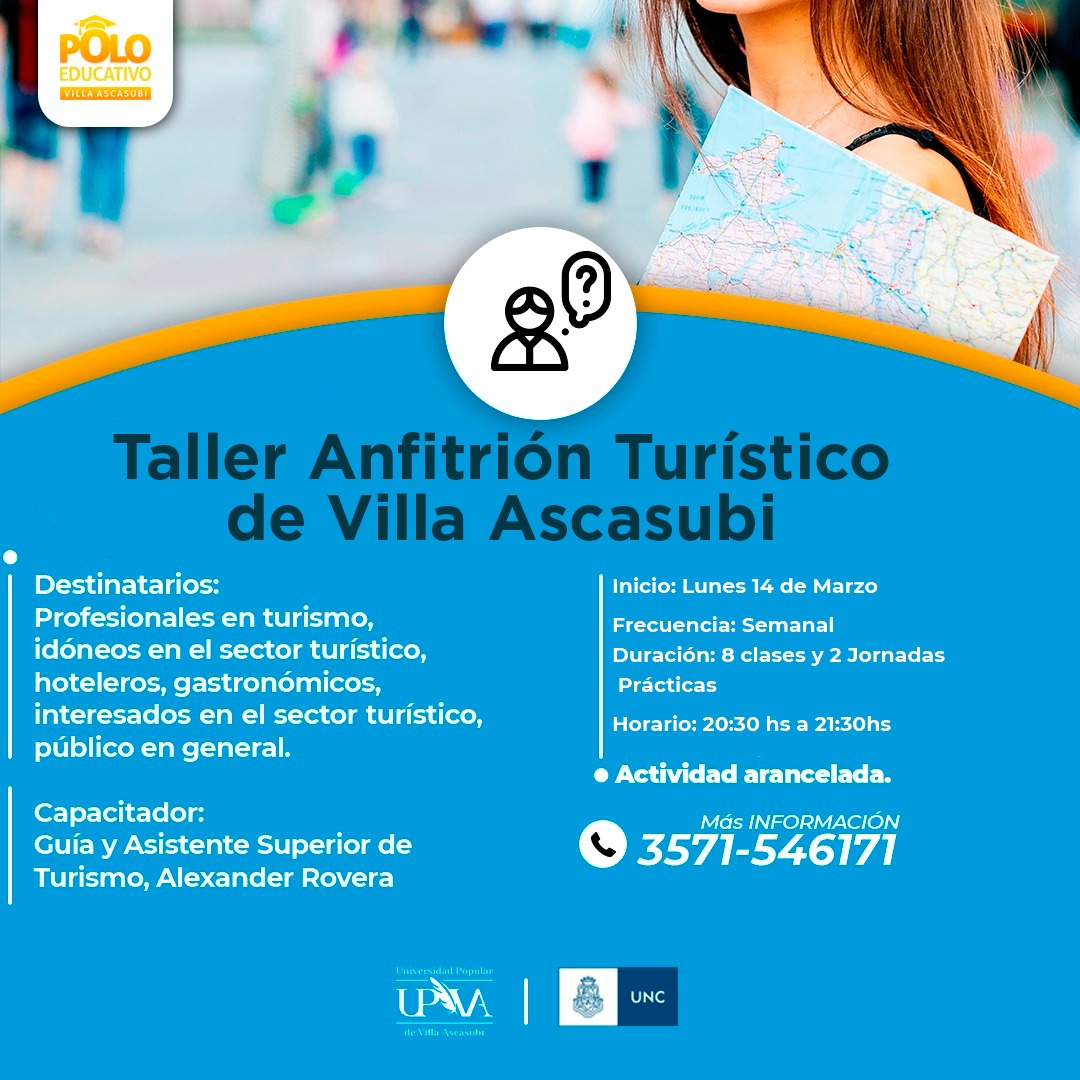 SE DICTA EN VILLA ASCASUBI UN TALLER DE  ANFITRIÓN TURÍSTICO