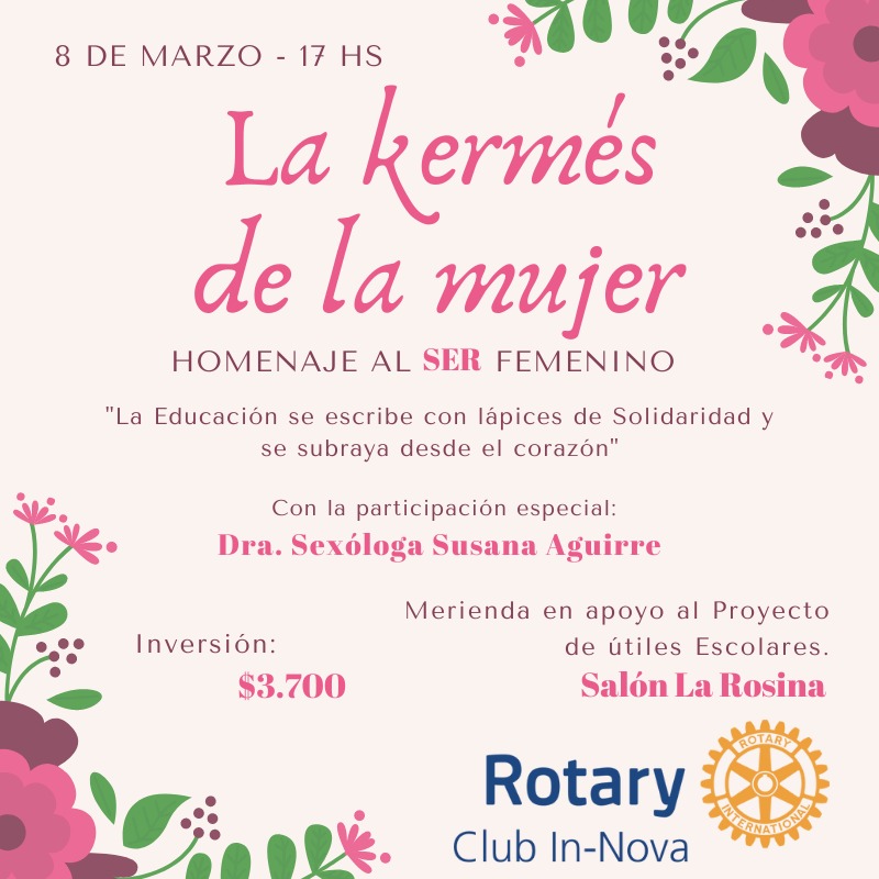ROTARY IN NOVA REALIZA UNA MERIENDA EN APOYO AL BANCO SOLIDARIO DE ÚTILES ESCOLARES
