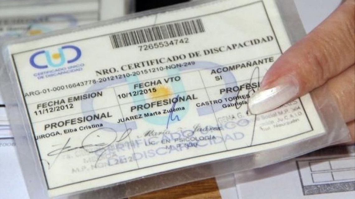 EL CERTIFICADO ÚNICO DE DISCAPACIDAD YA NO TENDRÍA VENCIMIENTO
