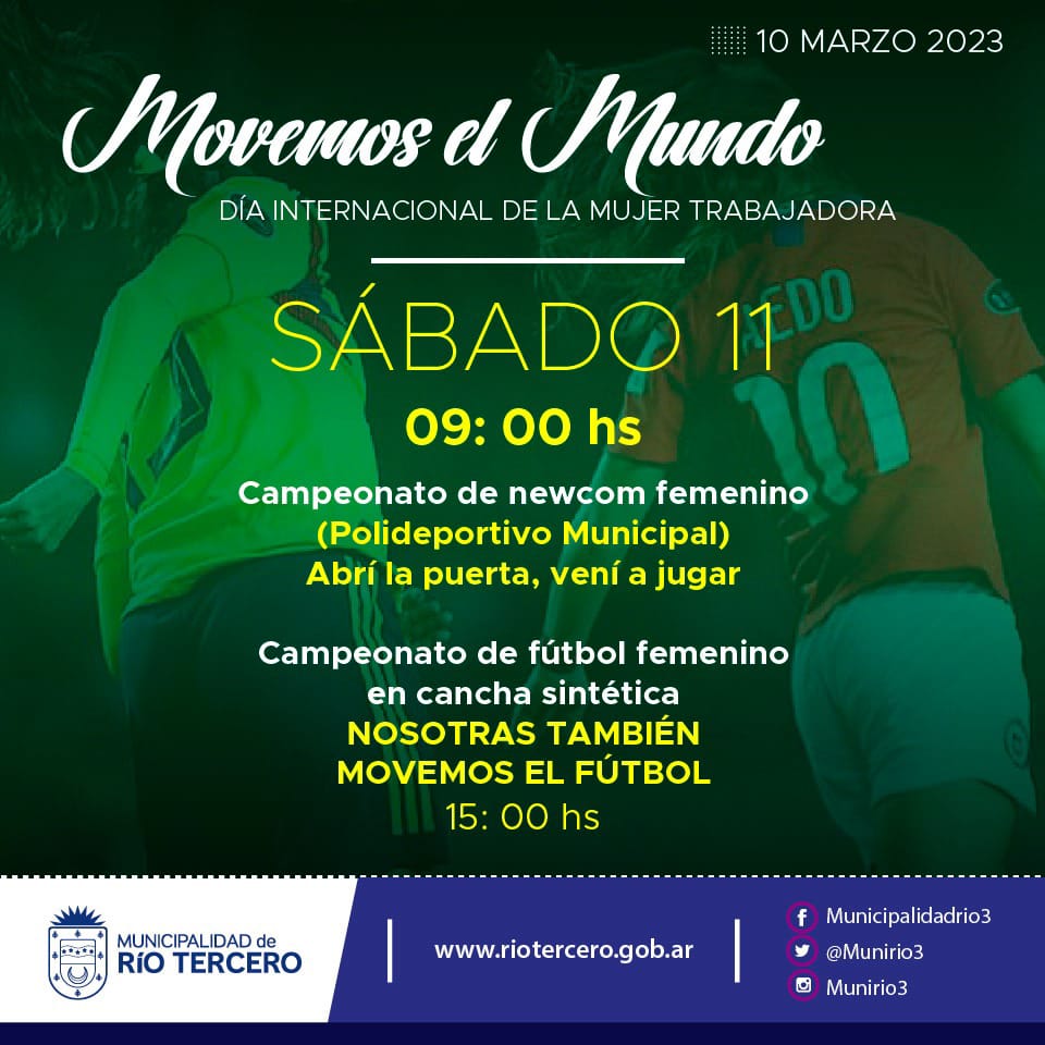 ACTIVIDADES DEPORTIVAS POR EL DÍA INTERNACIONAL DE LA MUJER TRABAJADORA