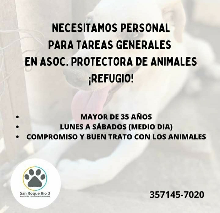 LA ASOCIACIÓN PROTECTORA *SAN ROQUE* NECESITA LA COLABORACIÓN DE TODOS