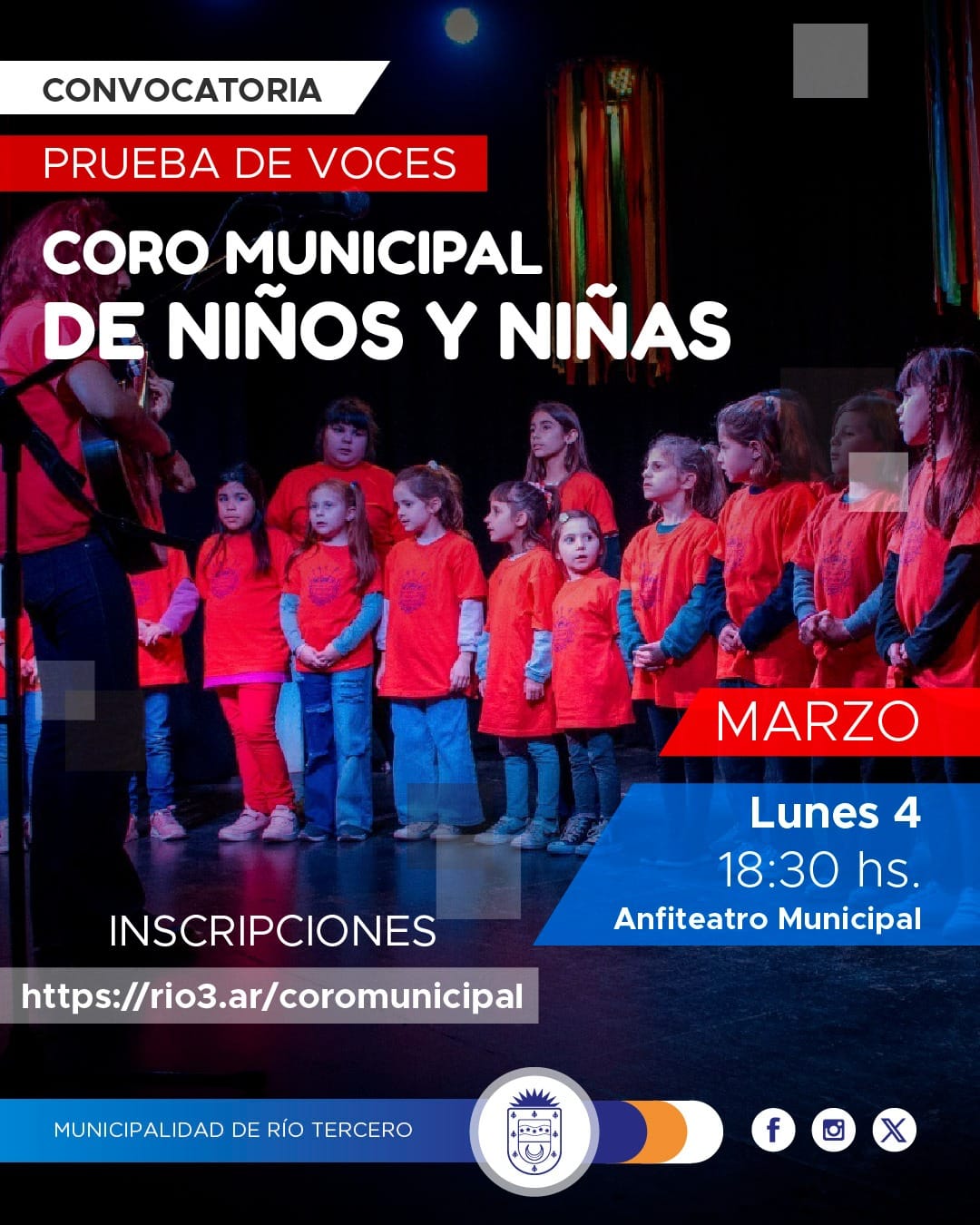 CONVOCATORIA PARA EL CORO MUNICIPAL DE NIÑOS Y NIÑAS