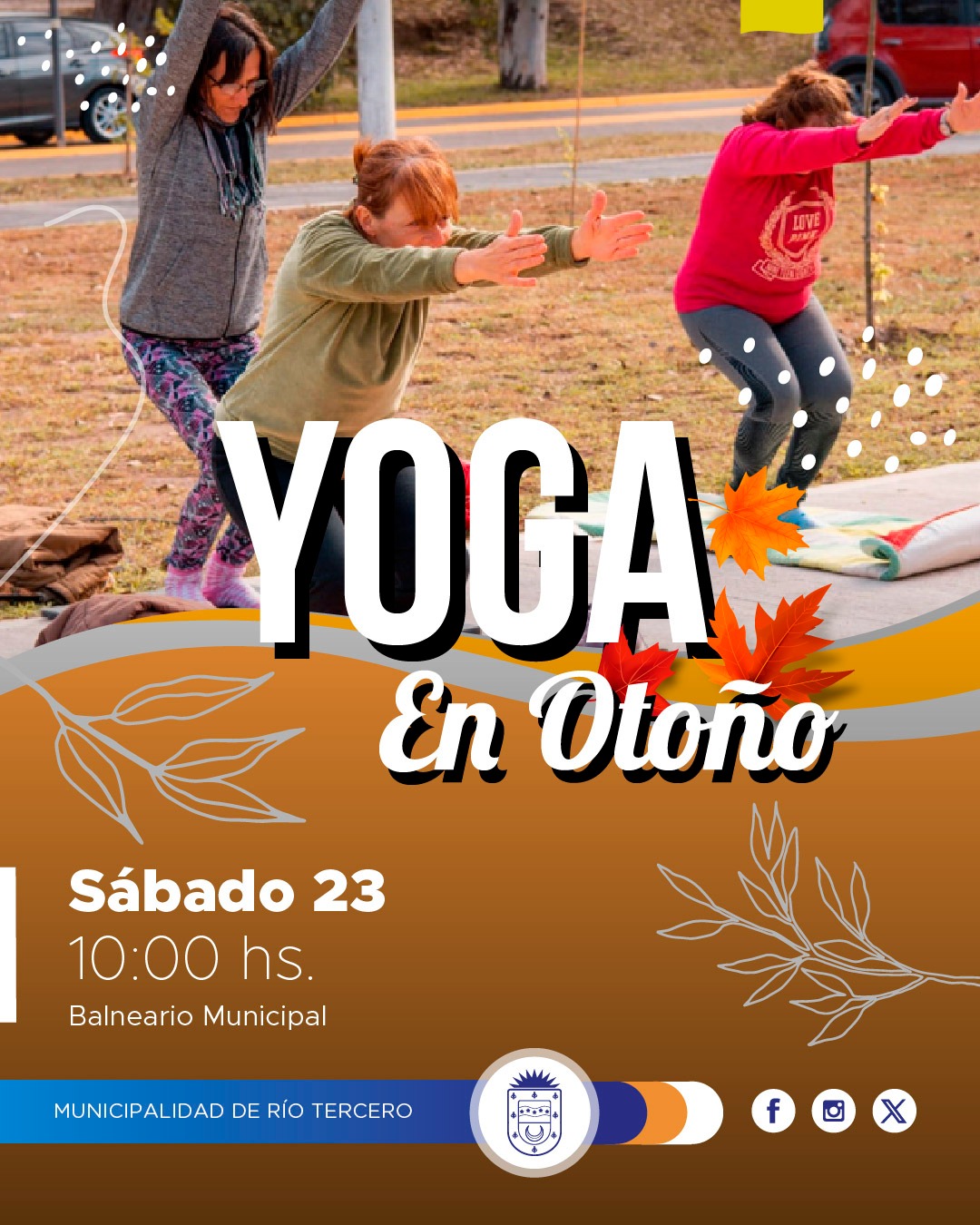 Mañana sábado clases de yoga en el Balneario 
