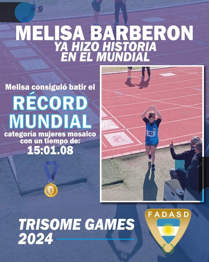 Melisa Barberón hace historia: un récord mundial, una medalla de oro, dos de plata y una de bronce