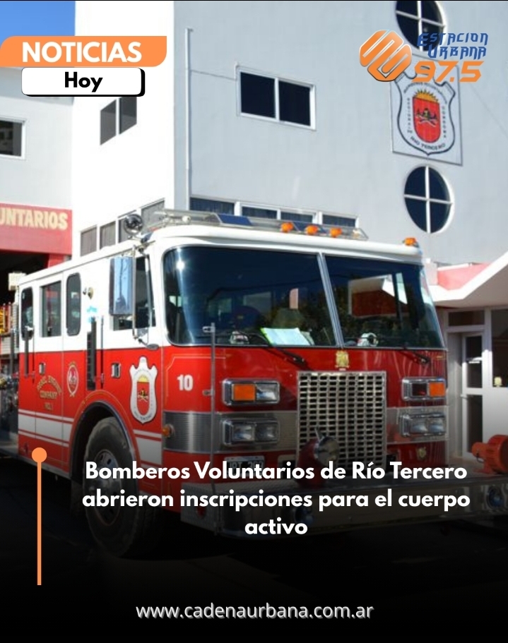 Bomberos Voluntarios de R&iacute;o Tercero abrieron inscripciones para el cuerpo activo