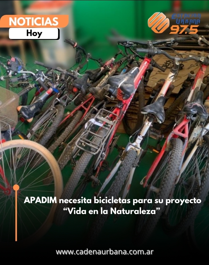 APADIM necesita bicicletas para su proyecto *Vida en la Naturaleza*