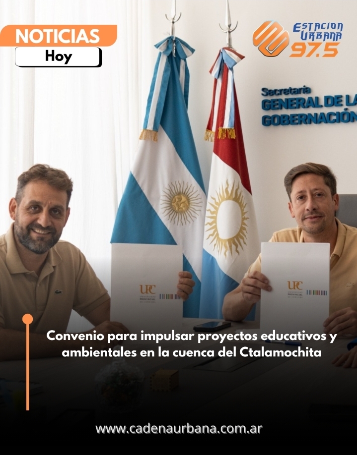 La Provincia acompa&ntilde;&oacute; la firma de un convenio para impulsar proyectos educativos y ambientales en la cuenca del r&iacute;o Ctalamochita