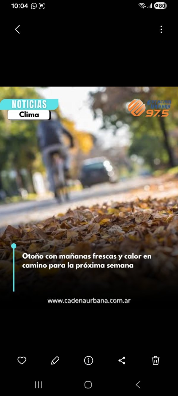 Oto&ntilde;o con ma&ntilde;anas frescas y calor en camino para la pr&oacute;xima semana