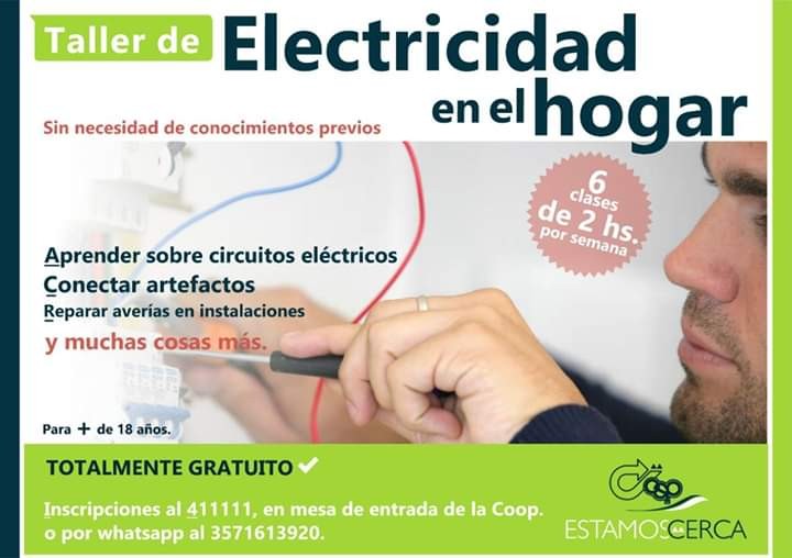 La Cooperativa Comienza con los cursos de electricidad