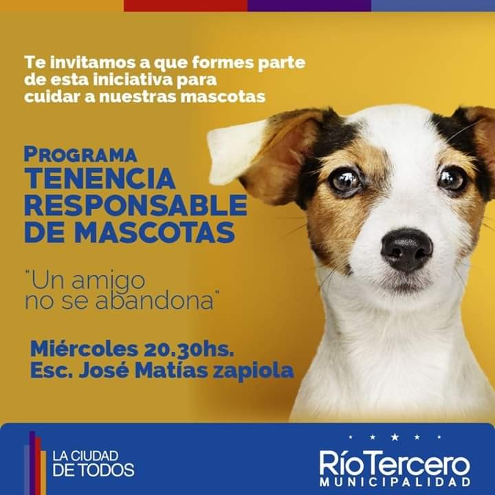 Comienza el Programa de Tenencia Responsable de Mascotas