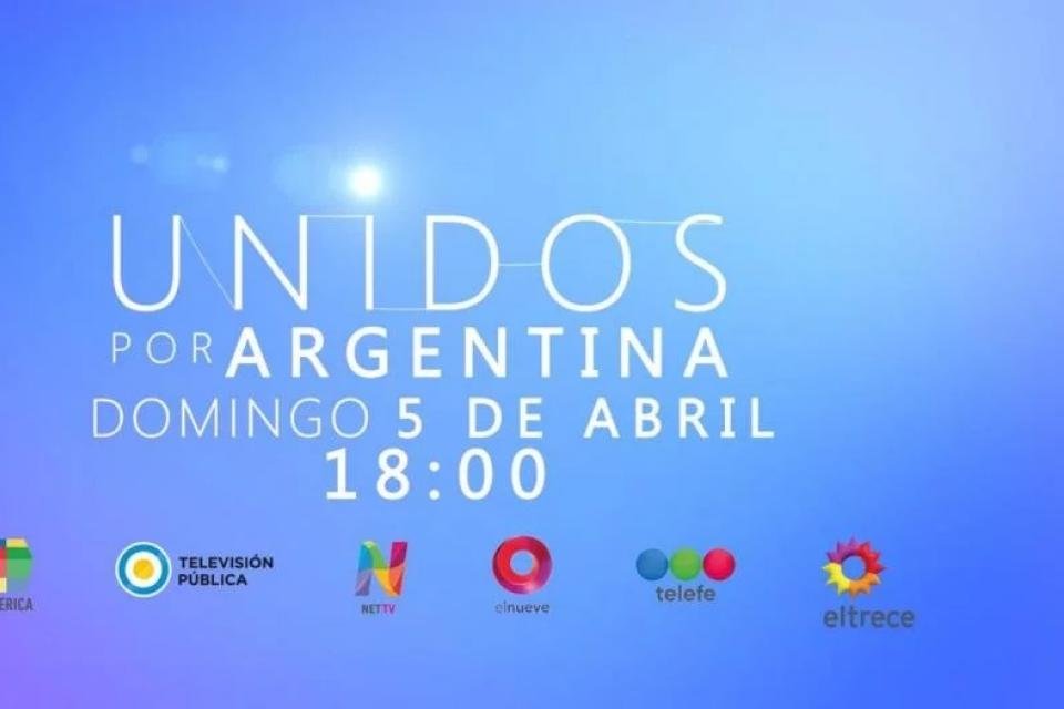  "Unidos por Argentina" Este Domingo todos los canales emitir&aacute;n el mismo programa a beneficio de la Cruz Roja