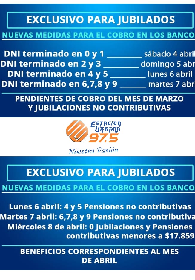 Los bancos abren s&aacute;bado y domingo para jubilados y pensionados