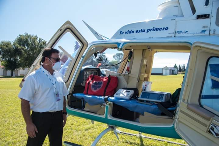 COE Regional N&deg;8 DISPONE DE UN HELIC&Oacute;PTERO Y UN AVI&Oacute;N SANITARIO PARA TRASLADOS 