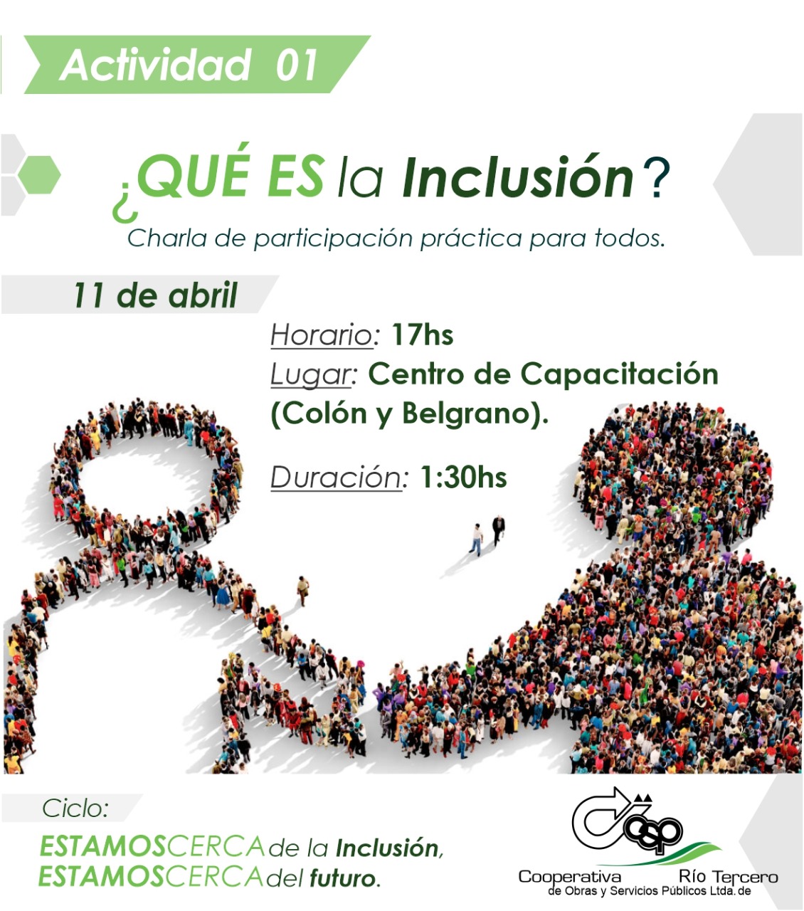 CICLO DE LA COOPERATIVA: INTERACTUAR CON PERSONAS CON DISCAPACIDAD VISUAL