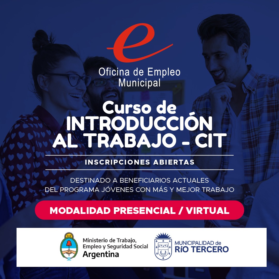 COMIENZAN LAS INSCRIPCIONES PARA PARTICIPAR DEL CURSO DE INTRODUCCIÓN AL TRABAJO