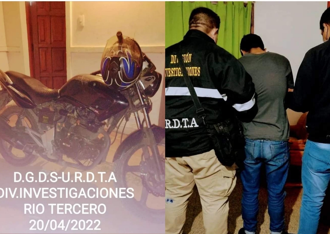 ÚLTIMO MOMENTO: DETUVIERON AL MOTOCICLISTA  