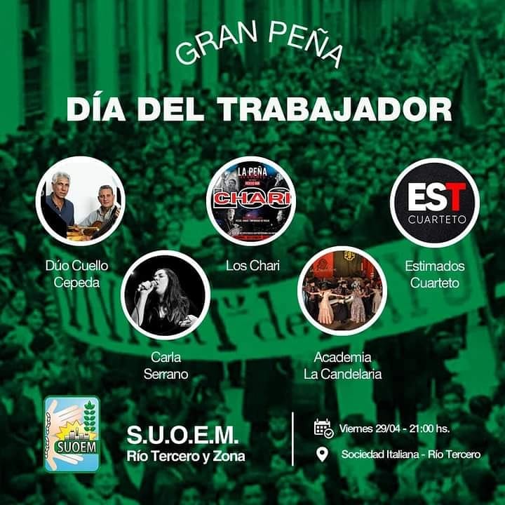 GRAN PEÑA DEL SUOEM POR EL DÍA DEL TRABAJADOR
