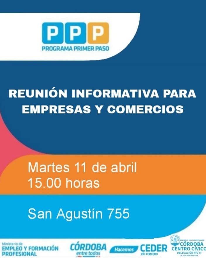 PROGRAMA PRIMER PASO: EL MARTES HAY UNA REUNIÓN INFORMATIVA PARA EMPLEADORES