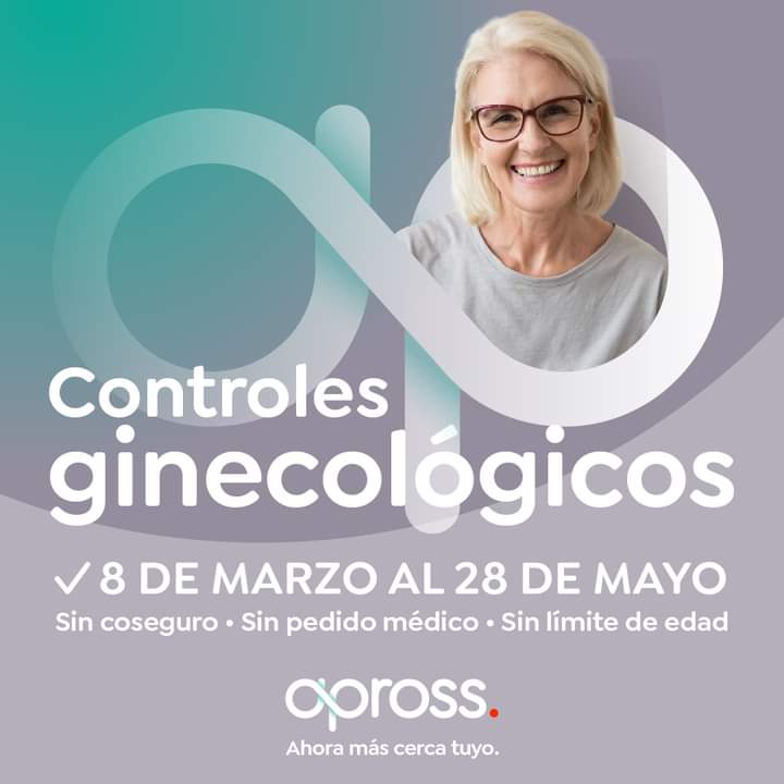 HASTA EL 28 DE MAYO LAS AFILIADAS DE APROSS PODRÁN HACERSE CONTROLES SIN PAGAR COSEGUROS