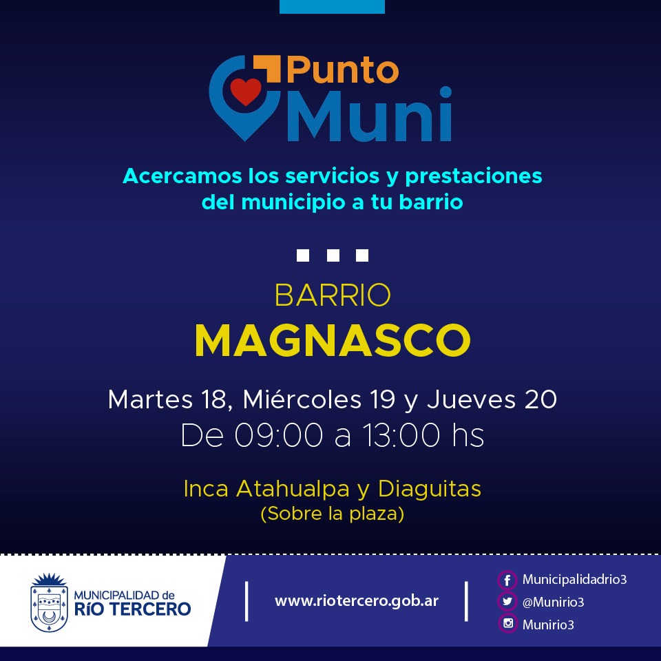 EL PROGRAMA *PUNTO MUNI* CONTINÚA SU RECORRIDA POR LOS BARRIOS DE LA CIUDAD