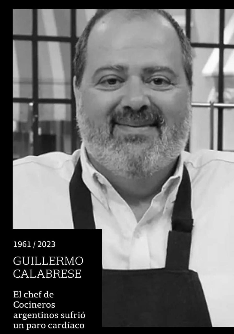 MURIÓ GUILLERMO CALABRESE A LOS 61 AÑOS.
