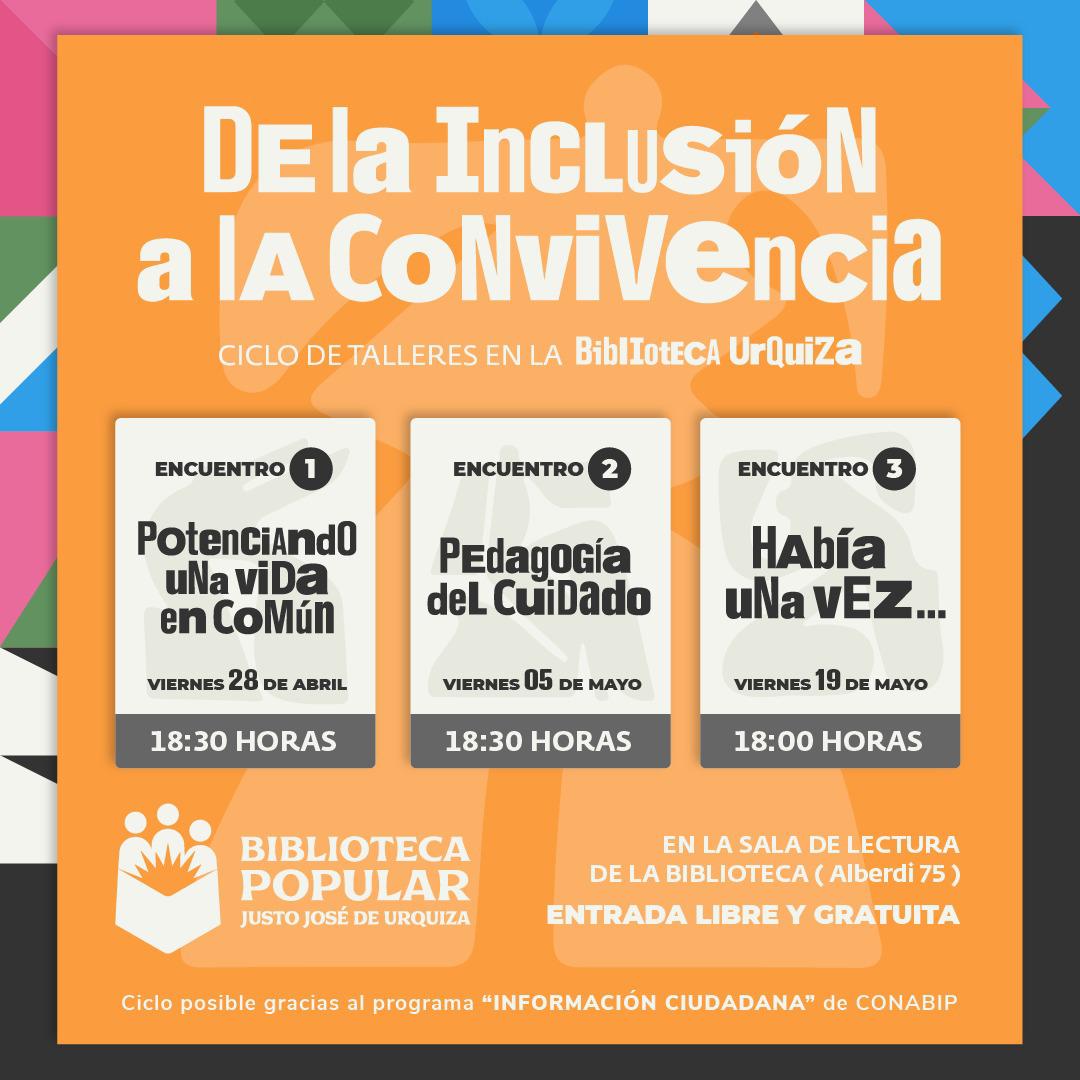 CICLO DE CHARLAS EN LA BIBLIOTECA: DE LA INCLUSIÓN A LA CONVIVENCIA