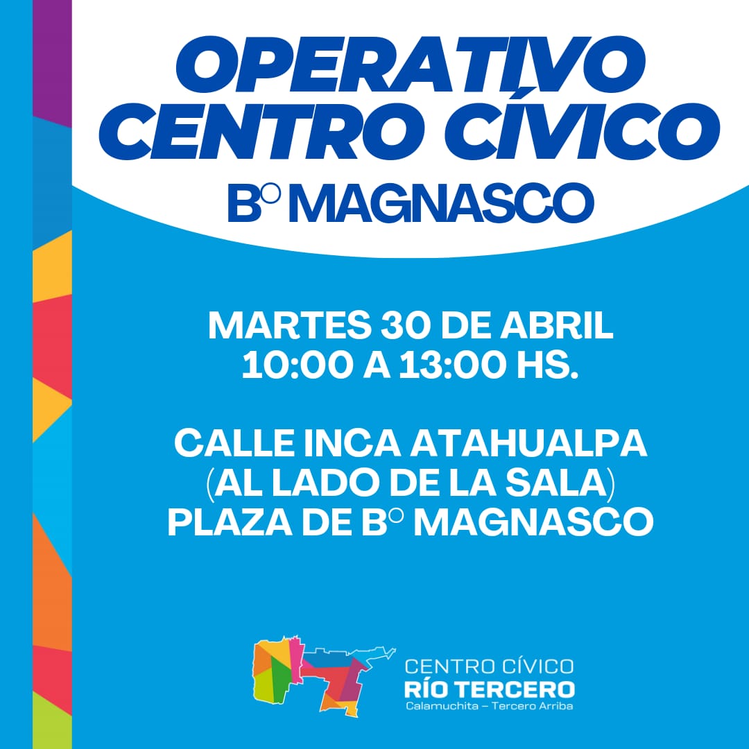 El centro civico realizará hoy un operativo en barrio Magnasco 