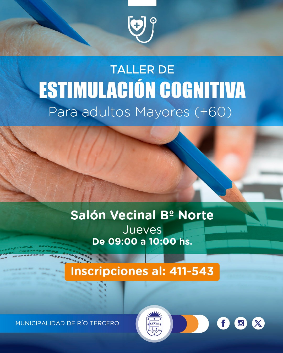 Taller gratuito de estimulación cognitiva para adultos mayores 
