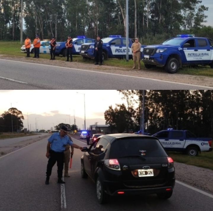 Controles Interfuerza en Tercero Arriba: Más de 250 Vehículos Verificados y Varias Motos Secuestradas