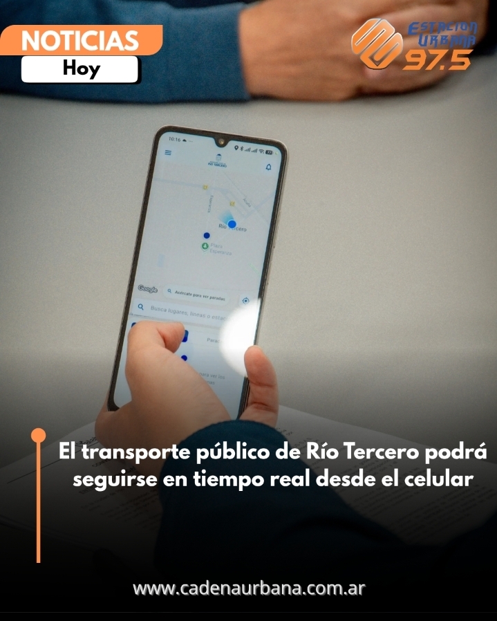 El transporte p&uacute;blico de R&iacute;o Tercero podr&aacute; seguirse en tiempo real desde el celular