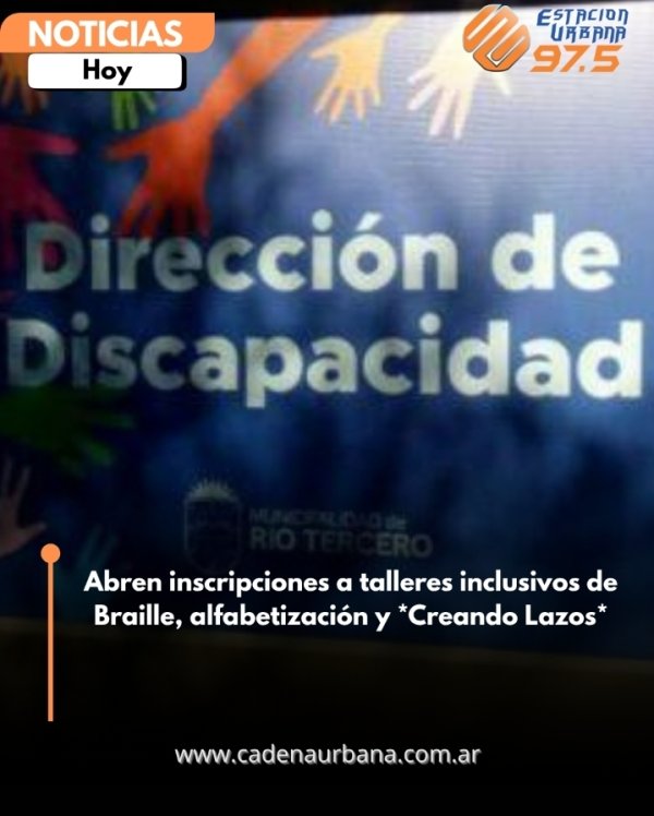 Abren inscripciones a talleres inclusivos de Braille, alfabetizaci&oacute;n y *Creando Lazos*
