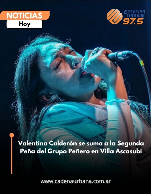 Valentina Calder&oacute;n se suma a la Segunda Pe&ntilde;a del Grupo Pe&ntilde;ero en Villa Ascasubi