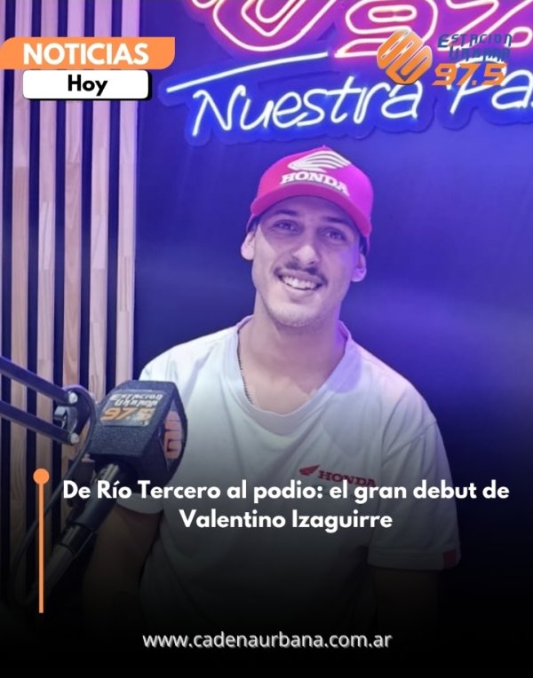 De R&iacute;o Tercero al podio: el gran debut de Valentino Izaguirre