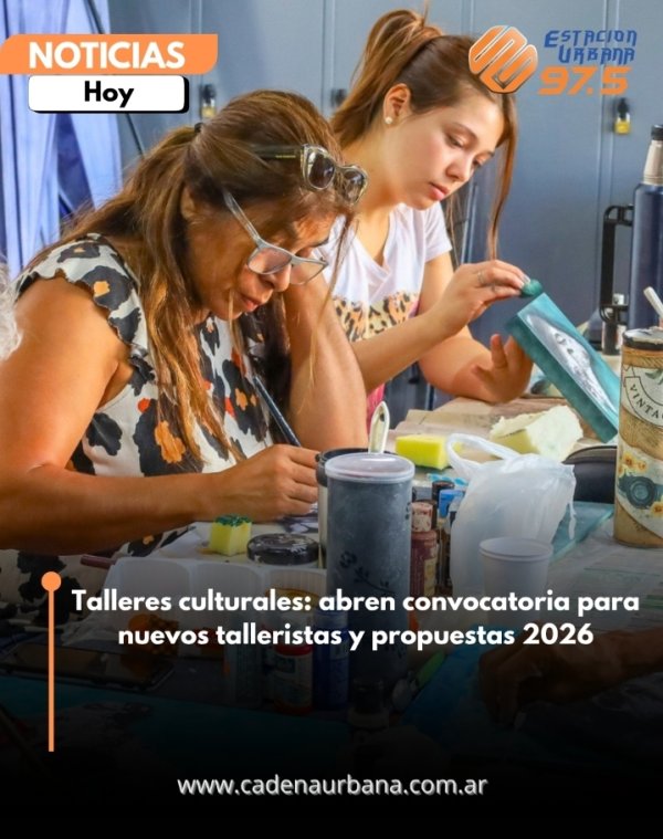 Talleres culturales: abren convocatoria para nuevos talleristas y propuestas 2026