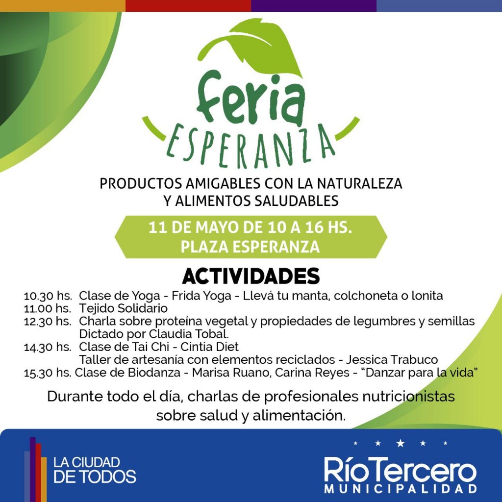 Este 11 de Mayo 2da Feria ESPERANZAN