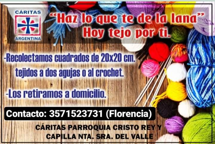 Florencia Crescimbeni: Campa&ntilde;a de recolecci&oacute;n de cuadraditos tejidos &ldquo;Haz lo que te de la lana&rdquo; Hoy tejo por ti.