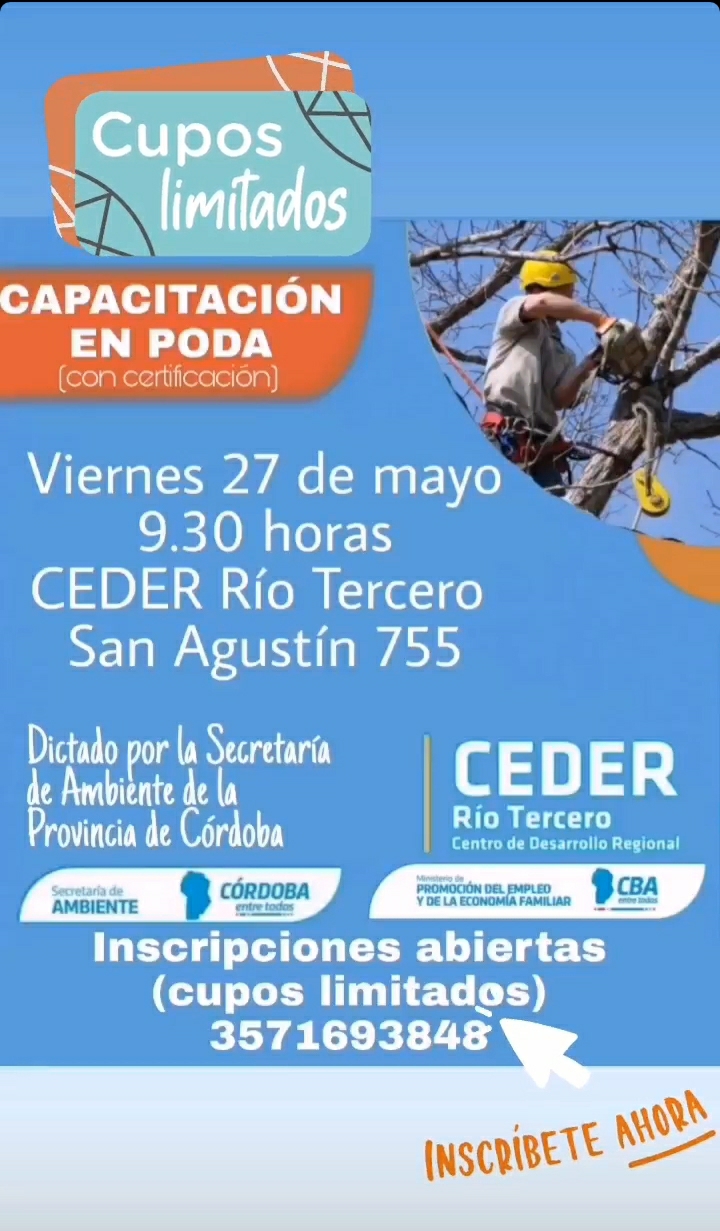 JORNADA DE CAPACITACIÓN EN PODA  BÁSICA EN EL CEDER