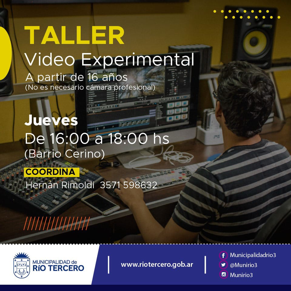 EL MUNICIPIO ABRIÓ LAS INSCRIPCIONES PARA FORMAR PARTE DE LOS TALLERES MUNICIPALES BARRIALES