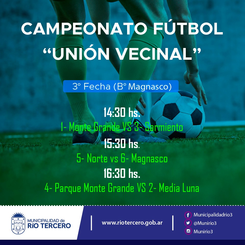ESTE FIN DE SEMANA CONTINÚA EL CAMPEONATO UNIÓN VECINAL