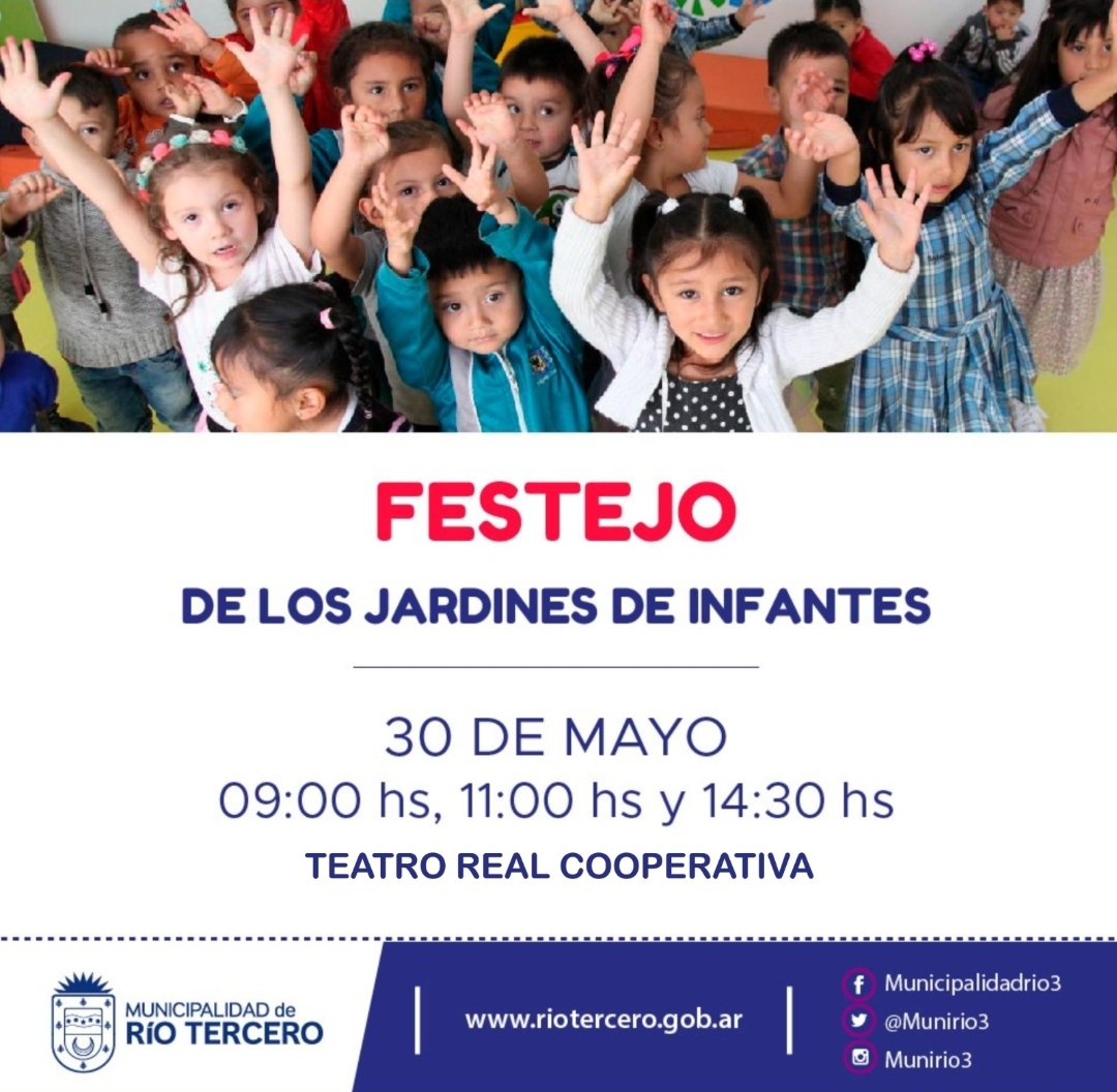 EL MUNICIPIO JUNTO A LAS ESCUELAS DE NIVEL INICIAL REALIZARÁN FESTEJOS POR EL DÍA DE LOS JARDINES DE INFANTES