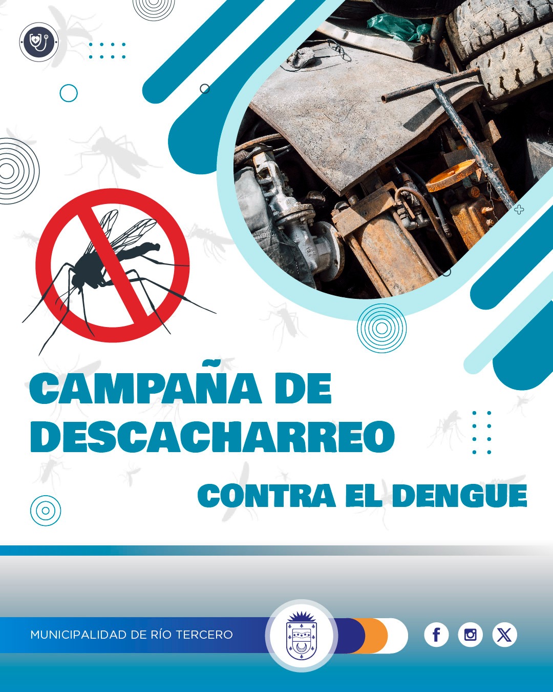 El municipio continúa con la campaña de descacharreo contra el dengue.