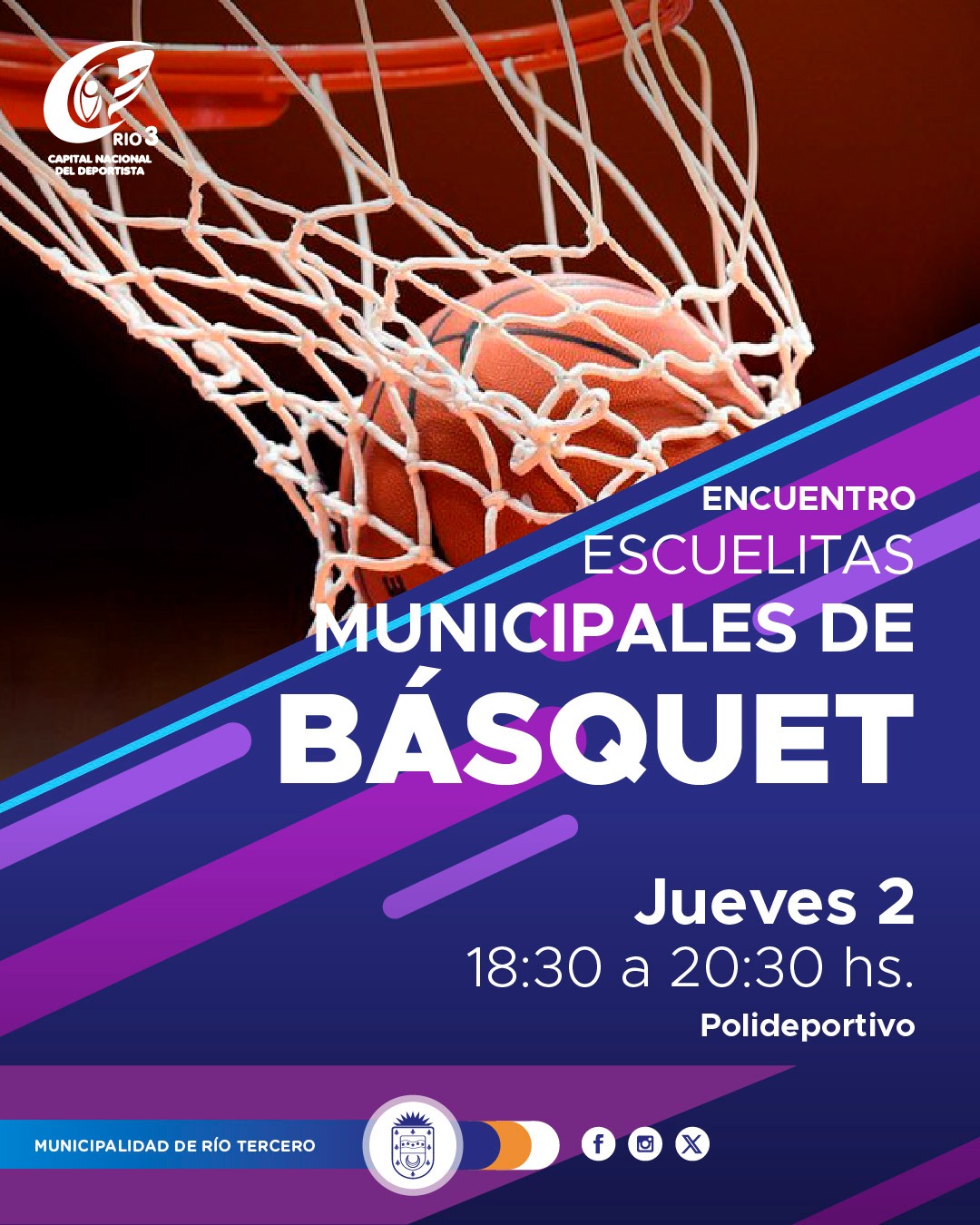 Se realizará hoy un encuentro de las escuelitas municipales barriales de básquet.