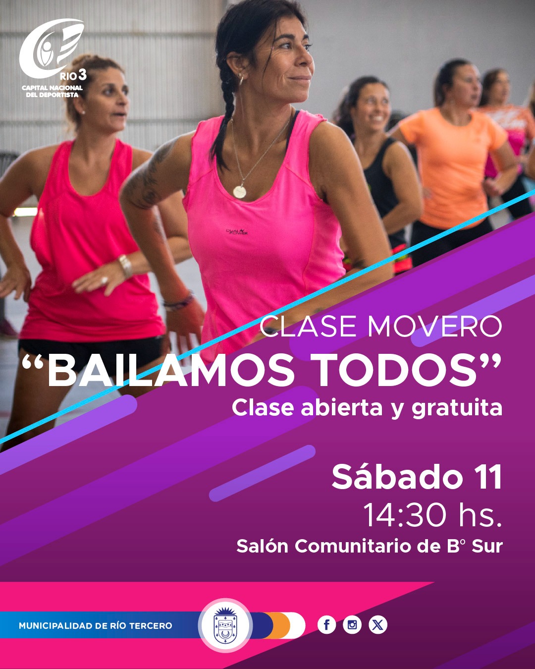 Mañana sábado llega una nueva clase movero: zumba y diversión para disfrutar